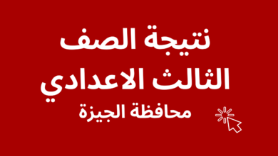 نتيجة الشهادة الاعدادية محافظة الجيزة بالاسم ورقم الجلوس 2023